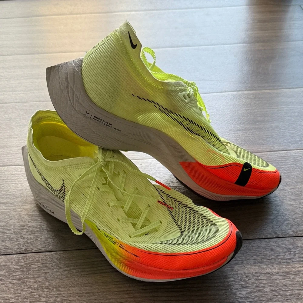 Nike ZoomX Vaporfly Next% 2 Volt Orange Men’s Size 9.5 Running Shoes - Picture 1 of 7